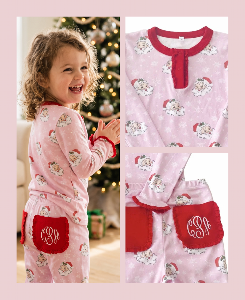 Vintage Santa Pink Knit Collection