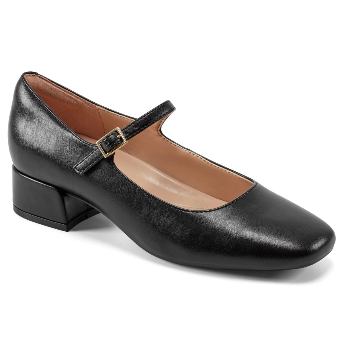 Easy Spirit Adjustable Patent Heeled Mary-Janes - Janica