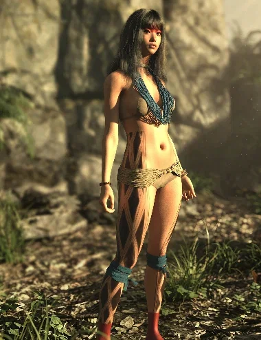 Lala Primal Root Outfit for Genesis 9