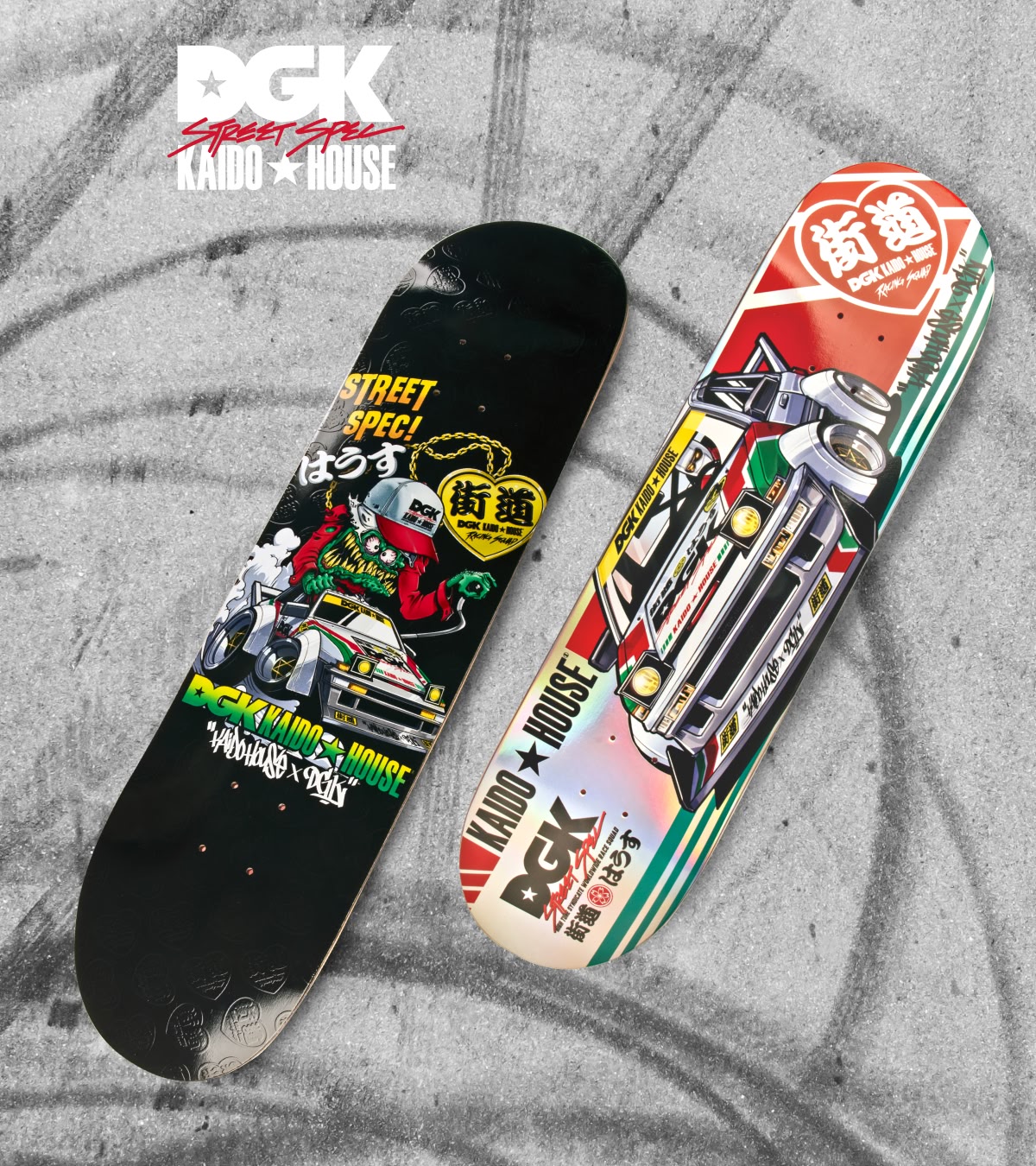 Shop DGK x Kaido House, featuring skate decks