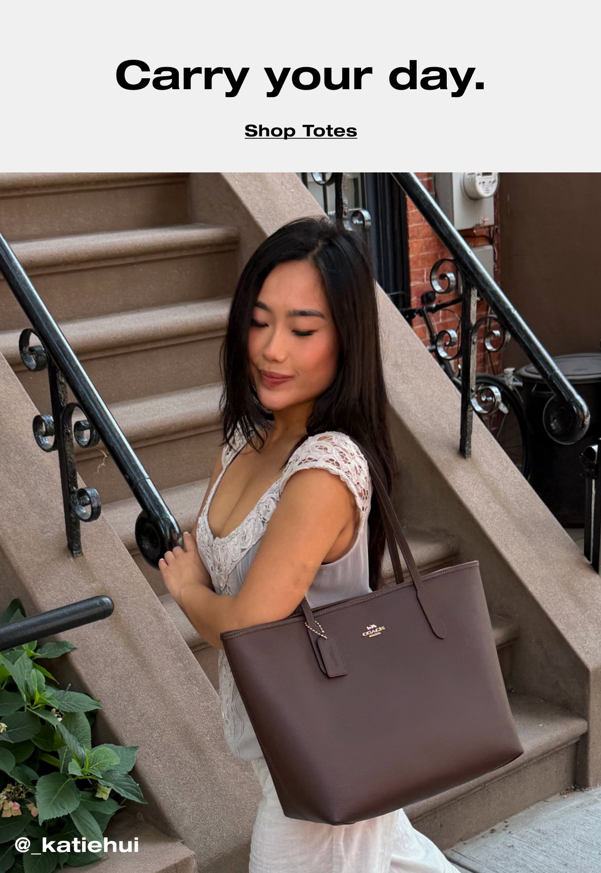 Carry your day. Shop Totes