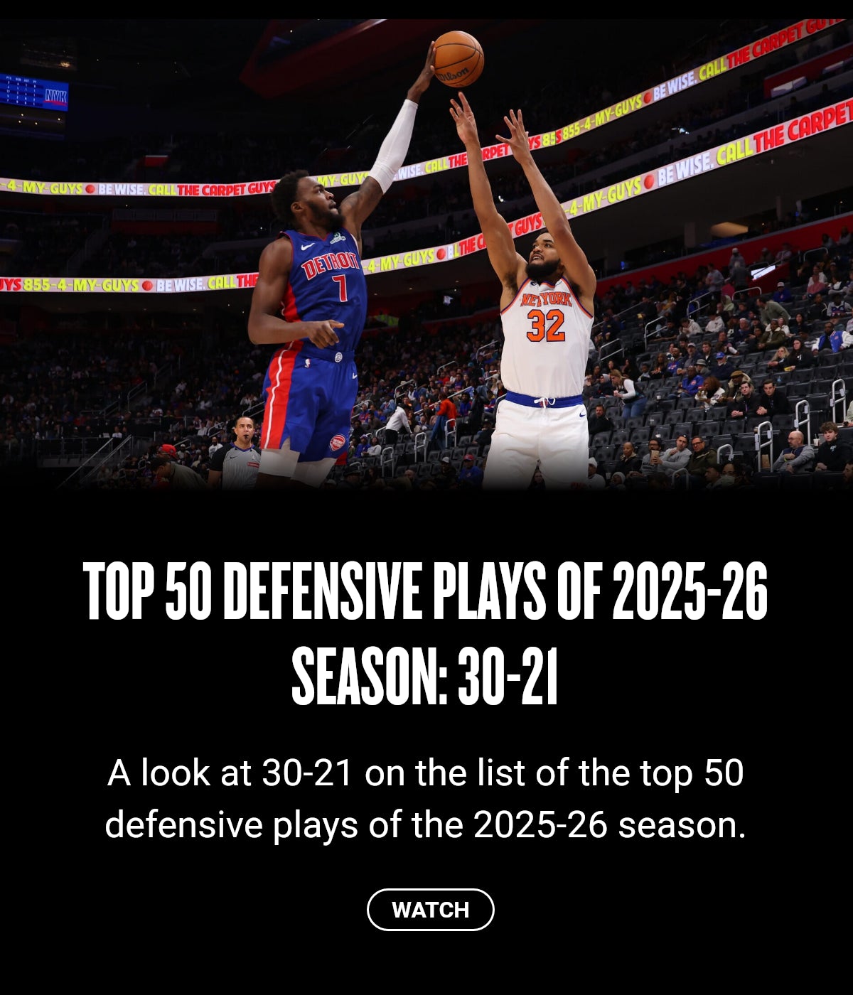 Top 50 Defensive Plays of 2025-26 Season: 30-21