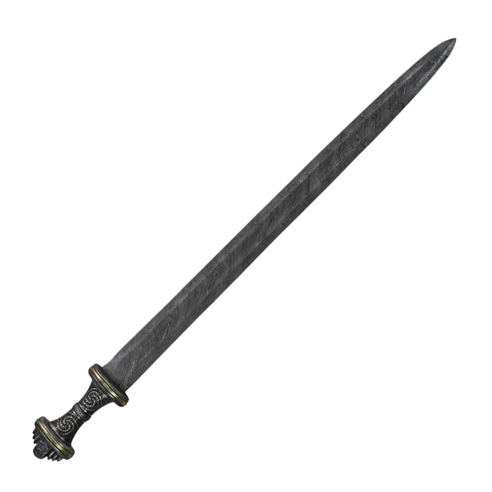 Image of Viking Sword – Damascus Steel Carolingian Norse Hilt – 32"