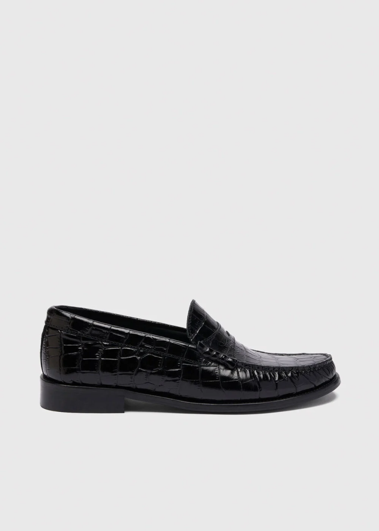 Black Manny Slim Loafer