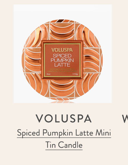 Spiced Pumpkin Latte Mini Tin Candle 