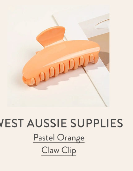 Pastel Orange Claw Clip 