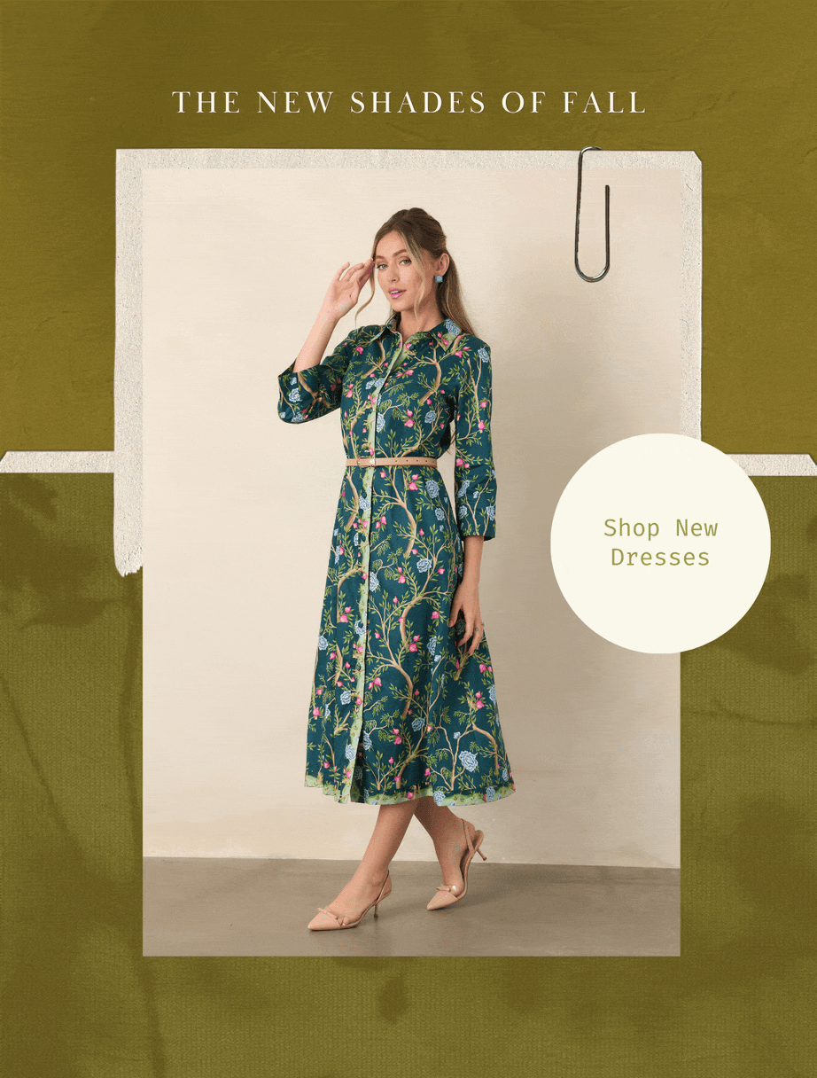 "The new shades of fall. Shop new dresses."