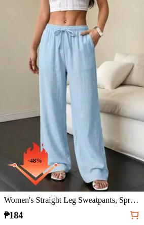 Women s Straight Leg Sweatpants...