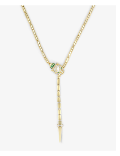 Jaguar Bolo Lariat Necklace