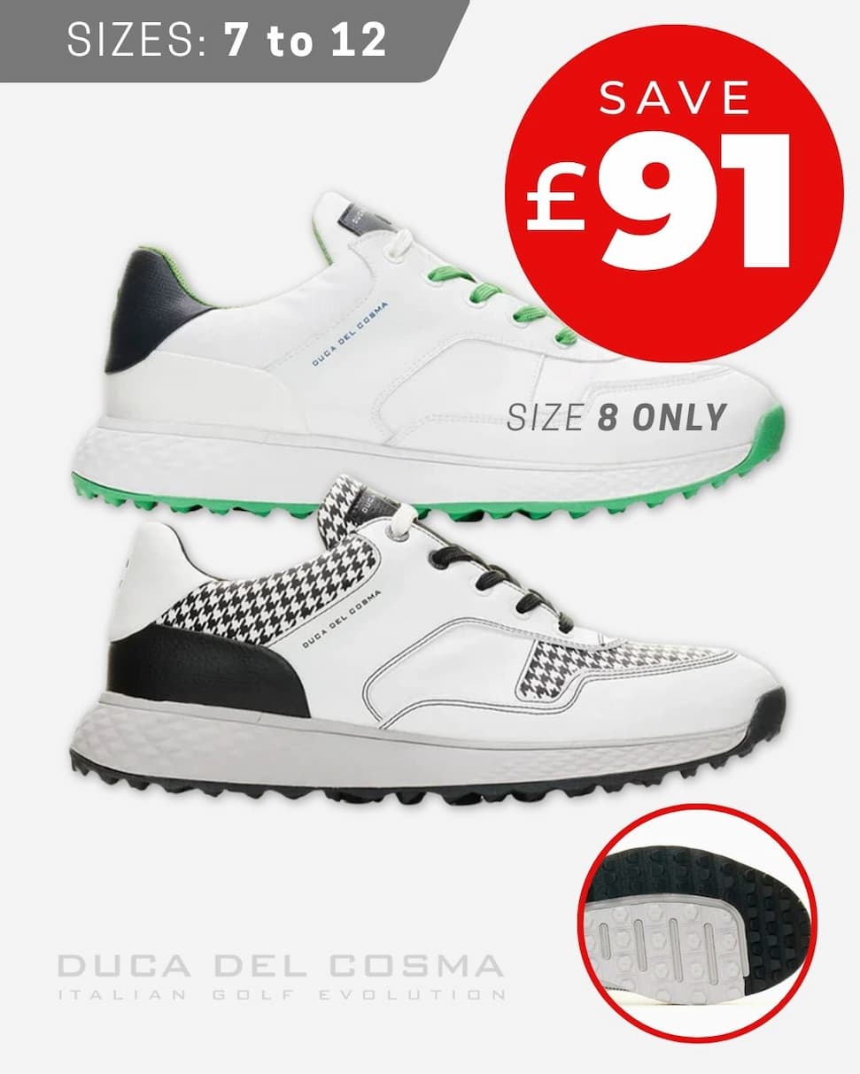 Duca Del Cosma Mens Pagani Waterproof Recyclable Golf Shoes