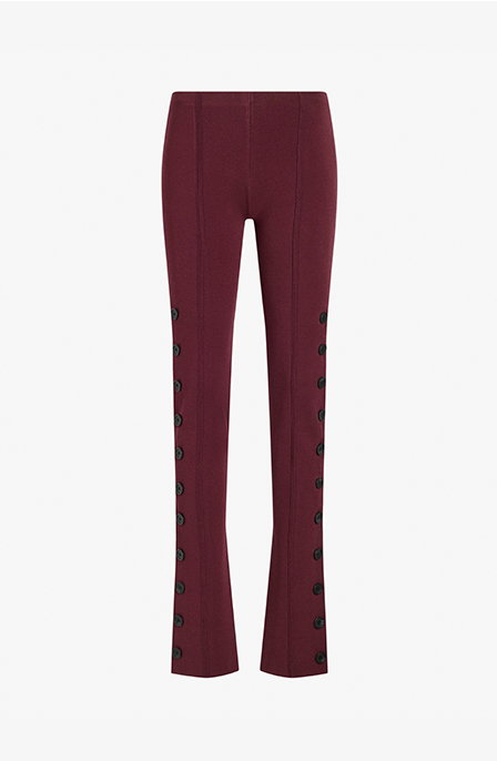 Martina Pant in Compact Stretch Viscose in Amarone