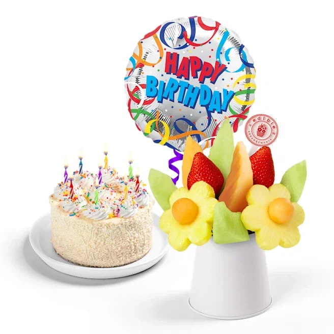 Birthday Cake<br>& Bouquet Bundle