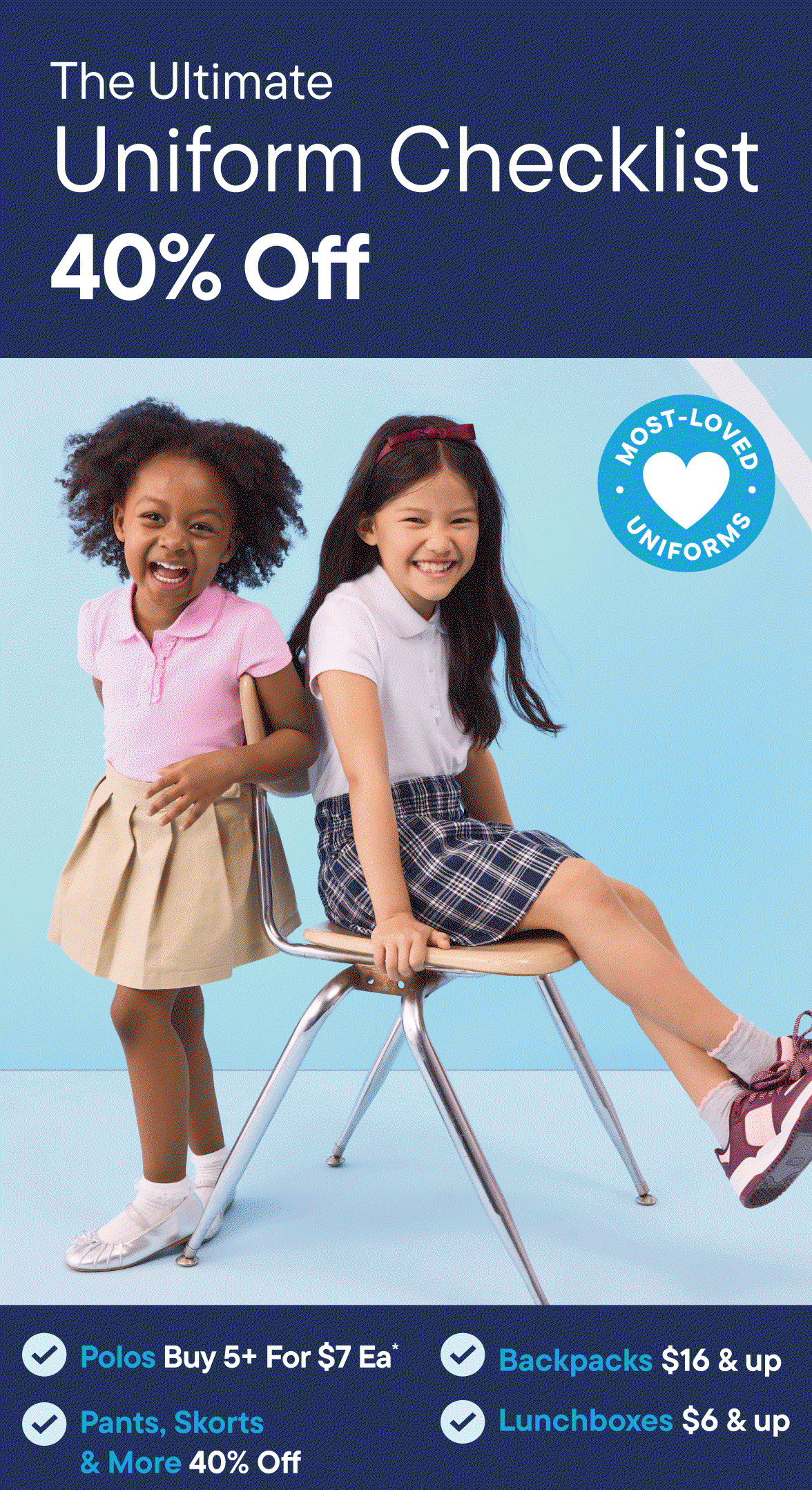 40% off Uniforms