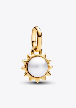 Pandora ME Treated Freshwater Cultured Pearl Sun Mini Dangle Charm