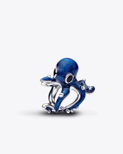 Blue Octopus Charm