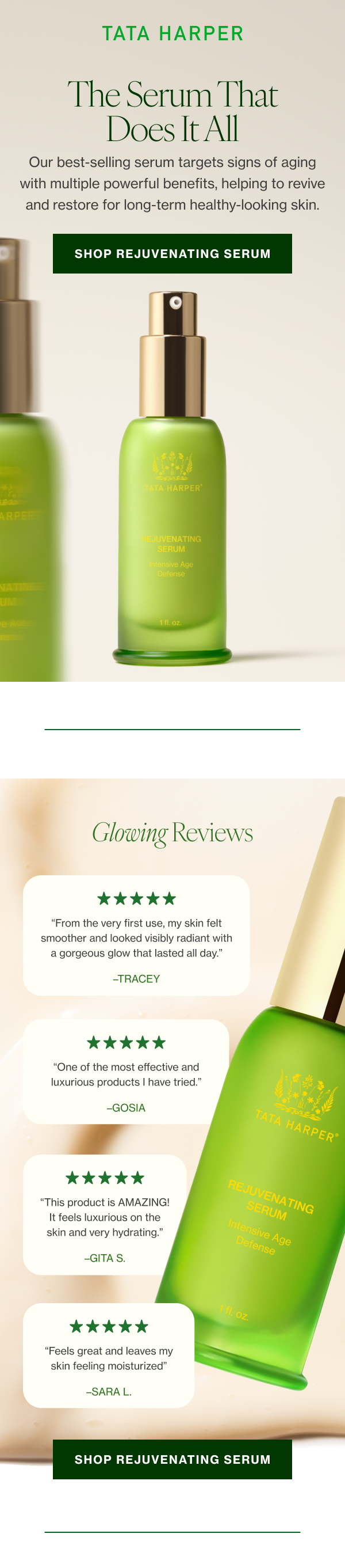 Our best-selling serum targets signs of aging with multiple powerful benefits, helping to revive and restore for long-term healthy-looking skin. 
