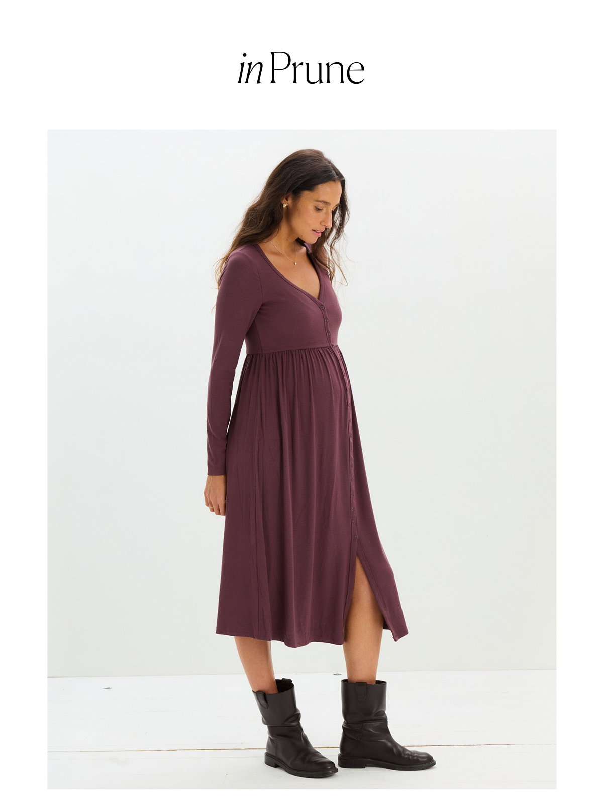The Softest Rib Nursing Dress