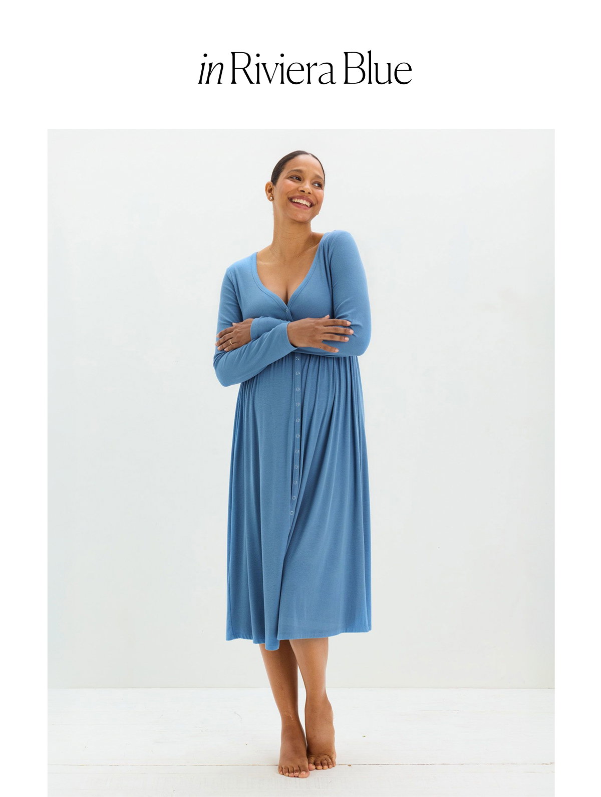 The Softest Rib Nursing Dress