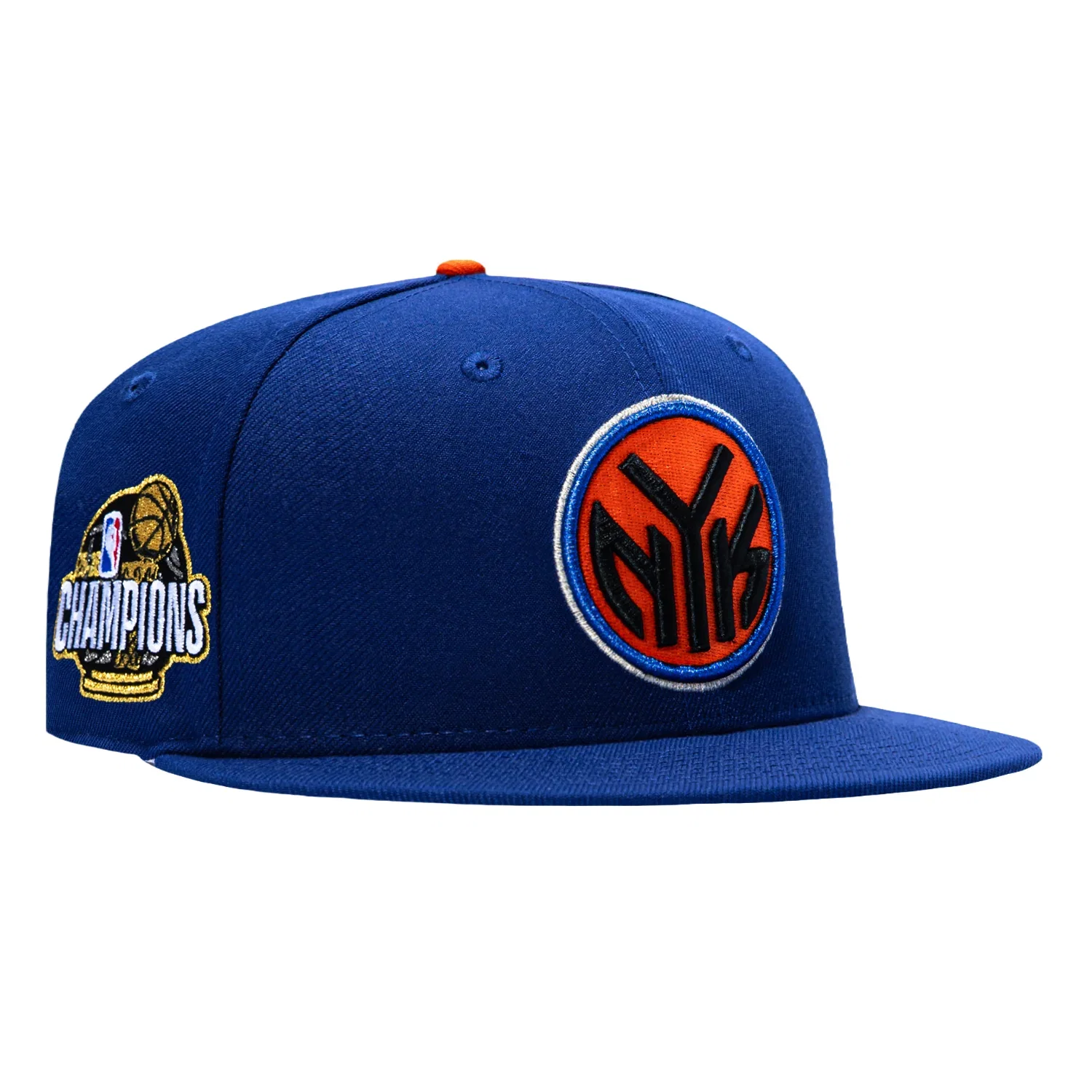 Image of New Era 9Fifty New York Knicks 2026 NBA Champions Patch Token Snapback Hat - Royal