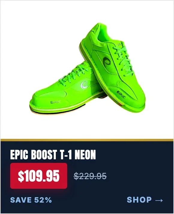 Epic Boost T-1 Performance Right Hand Neon Bowling Shoes
