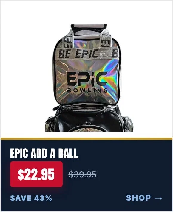 Epic 1 Ball Add A Ball White Holo Bowling Bag