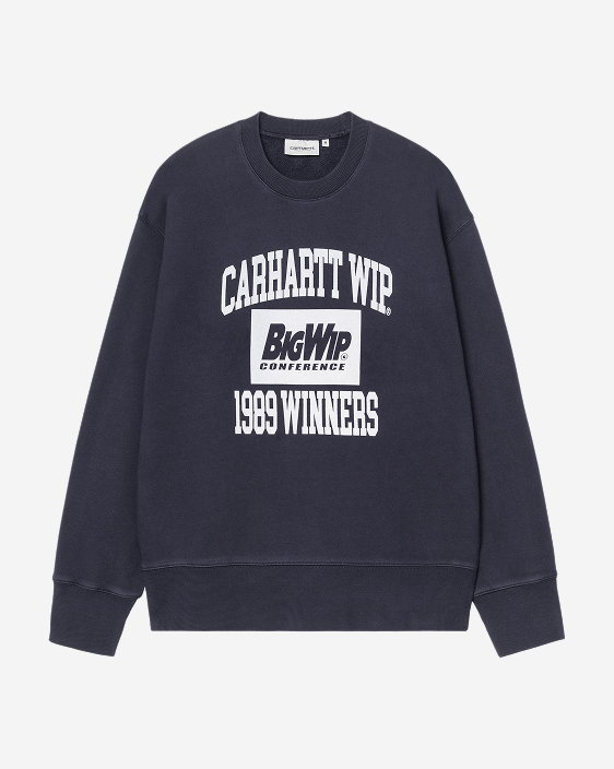 Carhartt WIP 1989 Winners Sweatshirt | Dark Navy (Heavy Stone Wash)