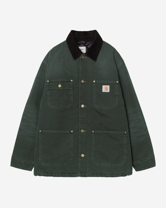 Carhartt WIP OG Chore Coat (Winter) | Raven / Black (stone canvas)