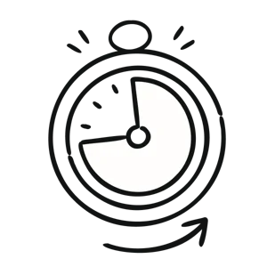 Clock time save illustration
