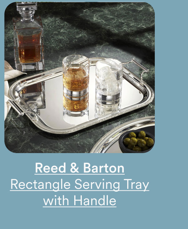Reed & Barton Rectangle Serving Tray with Handle