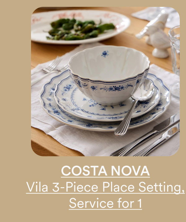 COSTA NOVA Vila 3-Piece Place Setting, Service for 1