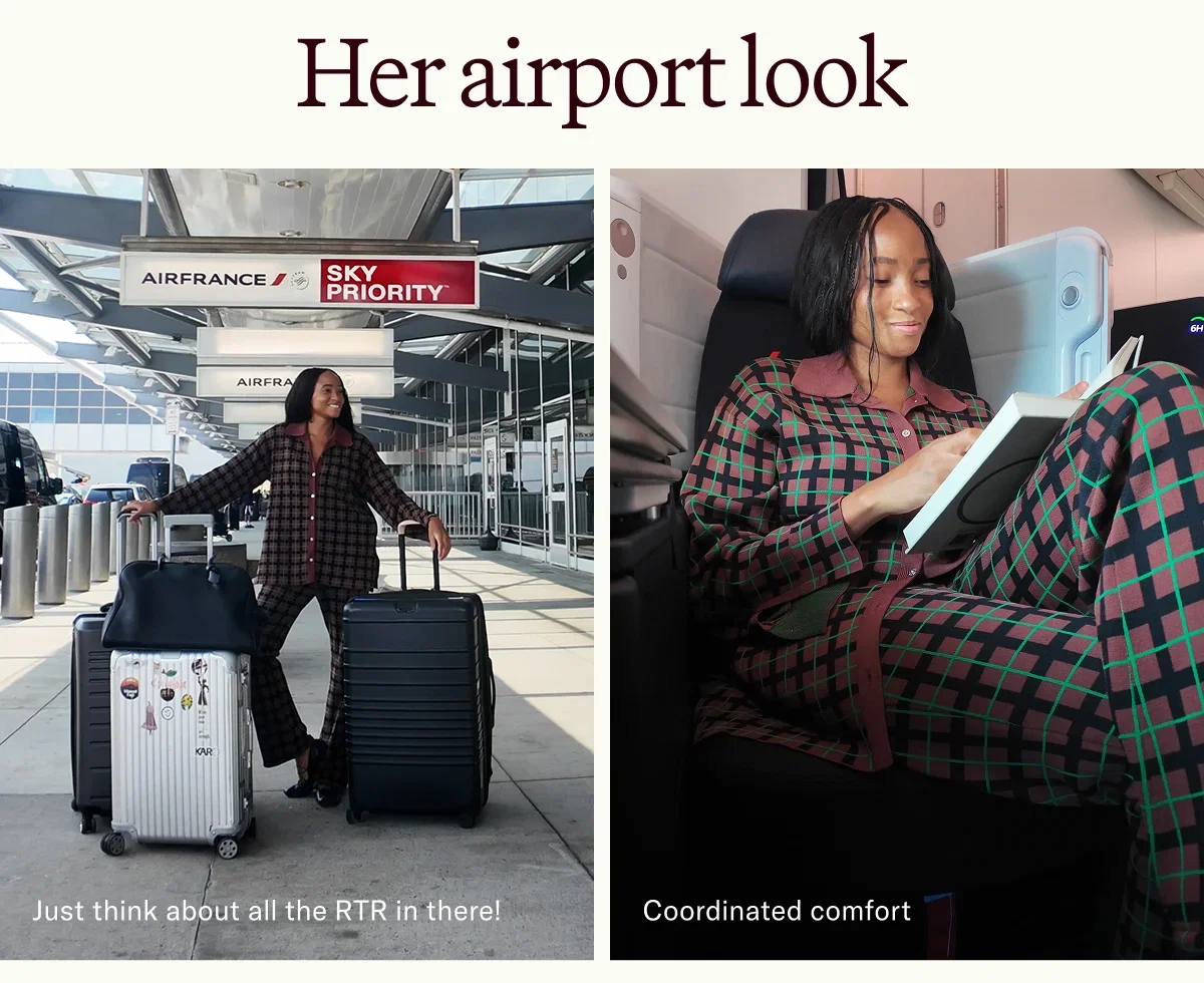 Her airport look