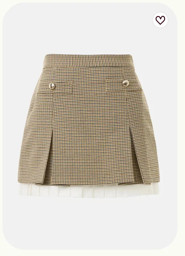 Plaid Mini Skirt