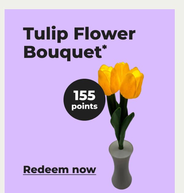 Tulip Flower Bouquet* - Redeem now