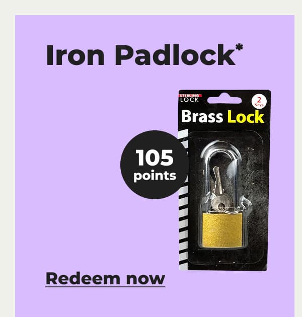 Iron Padlock* - Redeem now