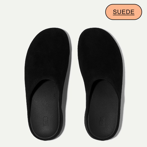 SHUV Suede Clogs - All Black