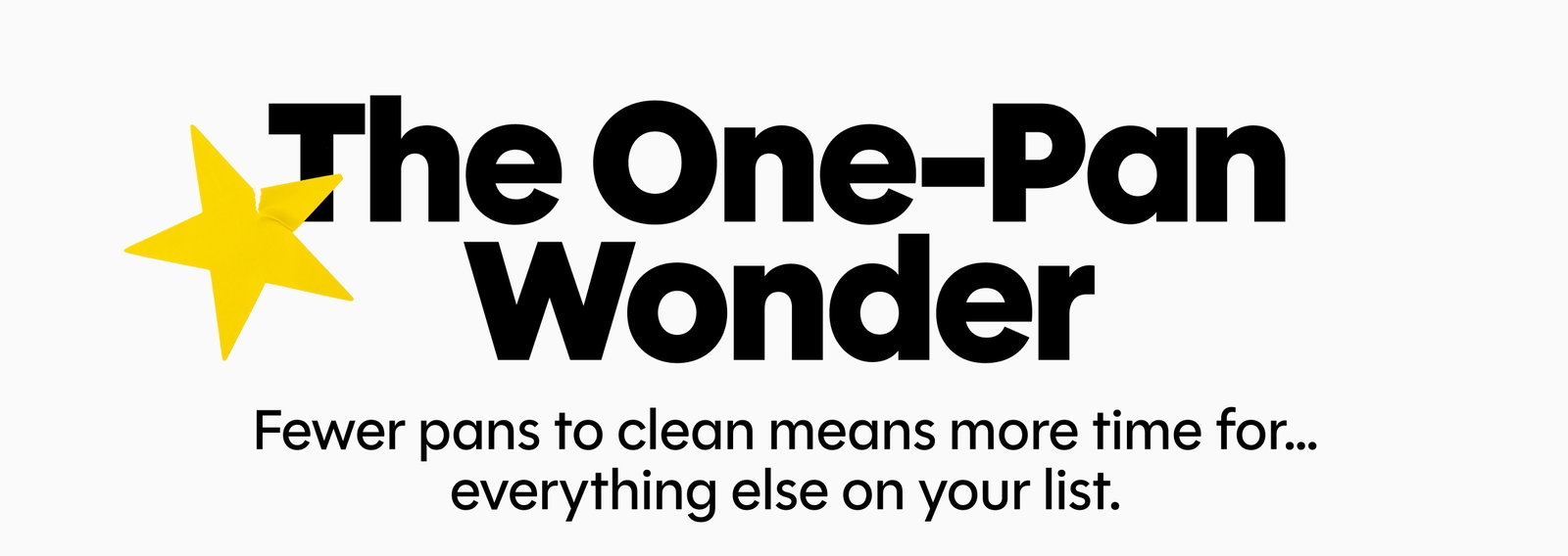 The one-pan wonder