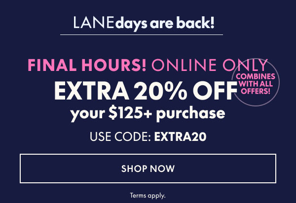 20% Off $125+