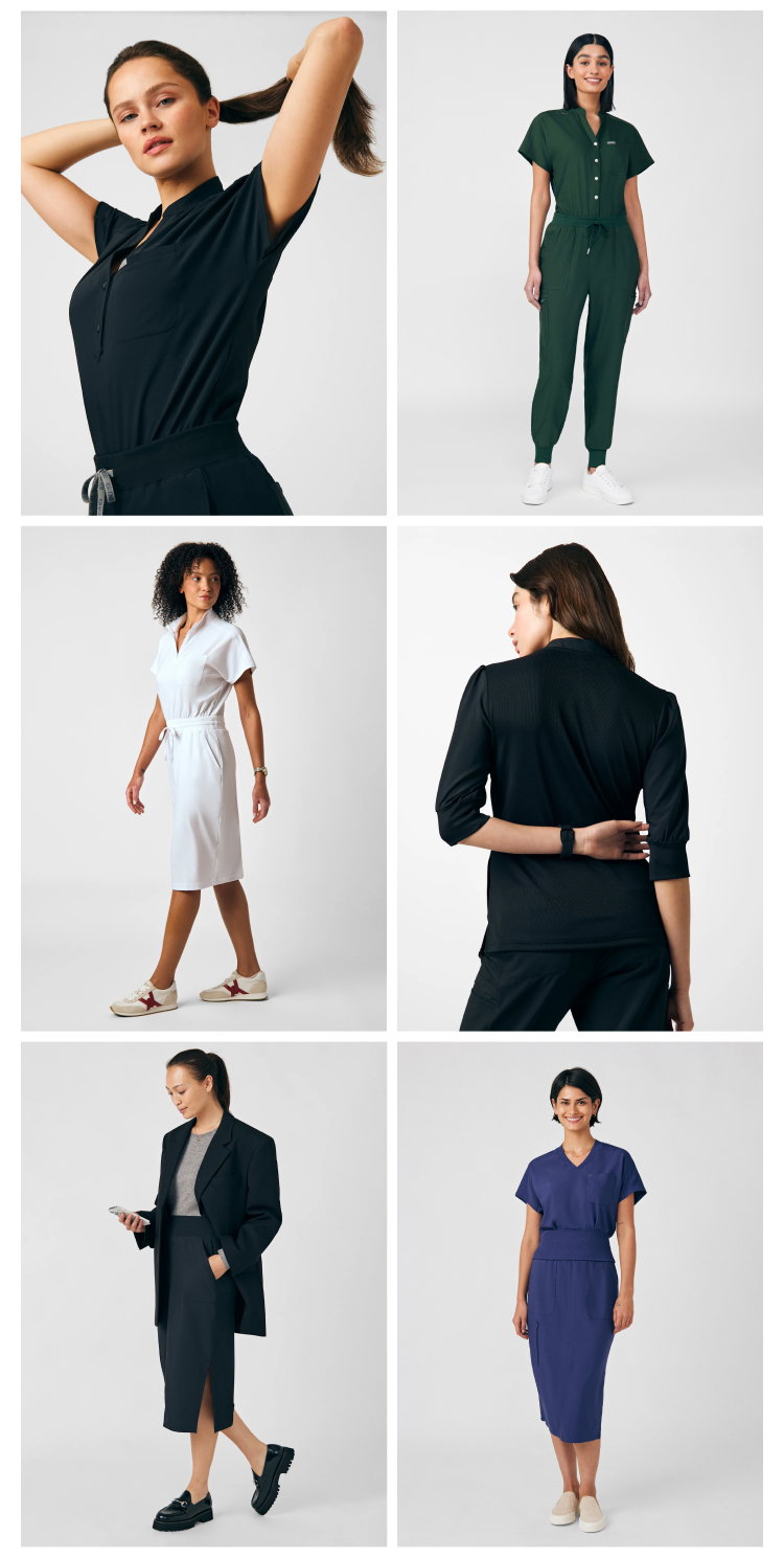 Designed to look like clothes, built with the comfort, stretch, and durability of scrubs. Who says you can't have it all? | Shop Now