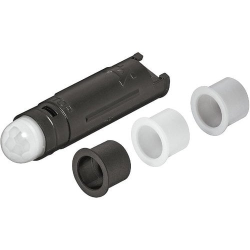 Hafele 833.89.333, Loox Adjustable Delay Time Motion Detector, Recess or Surface Mounted with Separate Housing Available, Requires Loox Snap-in Lead and 6-Way Distributor with Switch