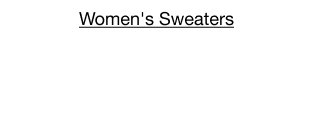 Women's Sweaters