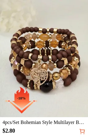 4pcs/Set Bohemian Style Multilayer...