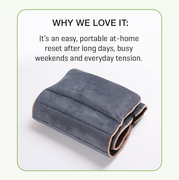 Your own personal at-home recovery zone. Get 22% off our Heated Full Body Massage Mat.