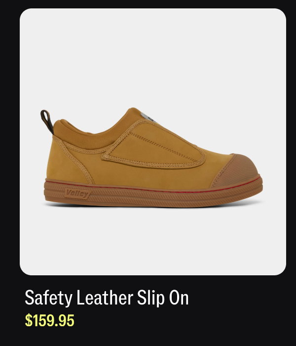 safety leather  slip on