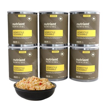 Nutrient Survival Freeze Dried Homestyle Scramble 6-pack (60 Total Servings)