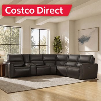 Grove Leather Power Reclining Sectional with Power Headrests