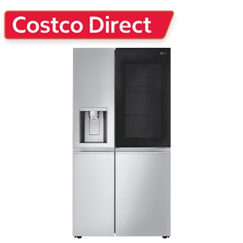 LG 27 cu.ft. Smart Side-By-Side InstaView Door-in-Door Refrigerator with Craft Ice in Stainless Steel