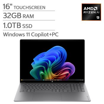 HP OmniBook 5 16-inch Touchscreen Laptop with AMD Ryzen AI 9 Processor, a Copilot+ PC