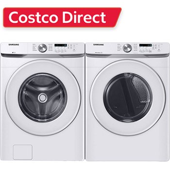 Samsung 4.5 cu. ft. Front Load Washer with Vibration Reduction Technology+ and 7.5 cu. ft. Dryer