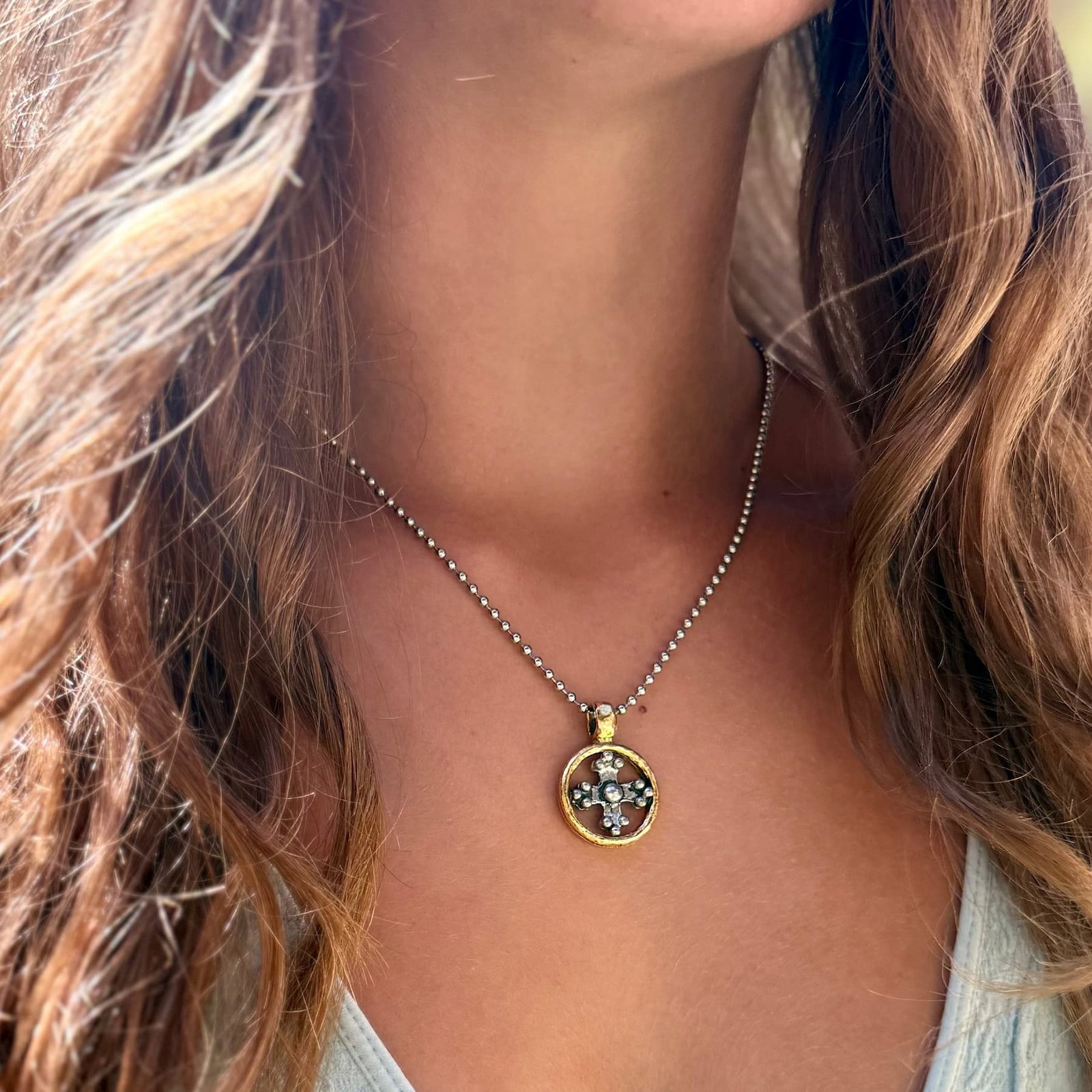 Legacy Greek Cross Adjustable Necklace