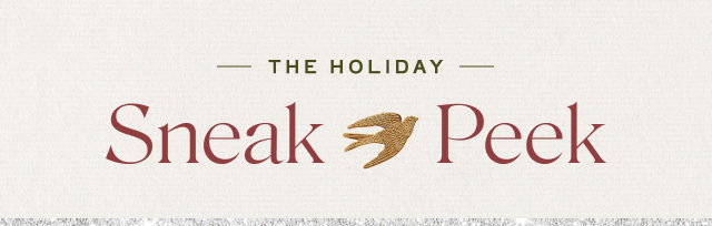 the holiday sneak peek